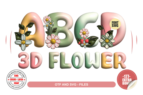 Blooming Creativity: Integrating 3D Flower Font into Your Design Workflow