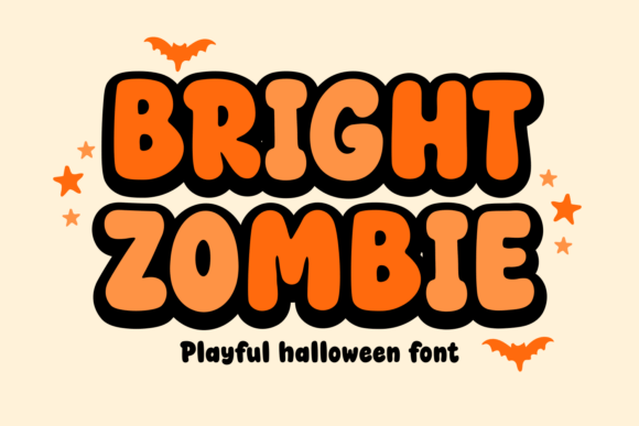 Bright Zombie Font by Dreamink 7ntypes: Spooky Fun