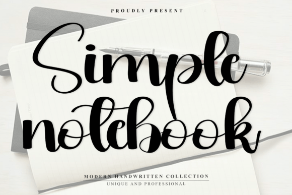 Capture the Look of Authentic, Effortless Handwriting with the Simple Notebook Script Font