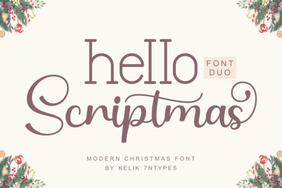 Discovering the Magic of the Hello Scriptmas Duo Font