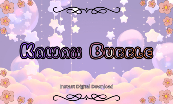 Embrace Dreamy Aesthetics with the Kawaii Bubble Font
