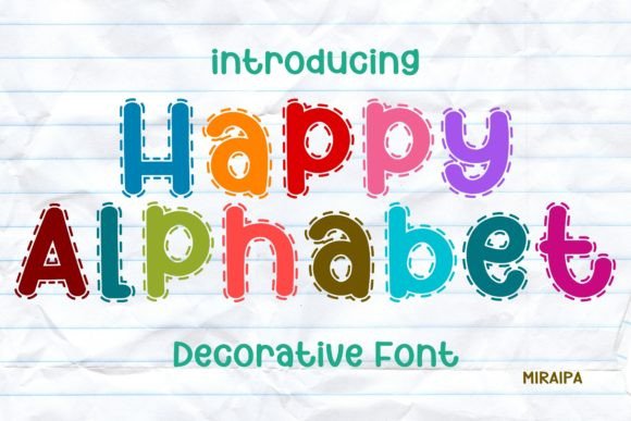 Happy Alphabet Font: A Friendly Design Asset for Creators