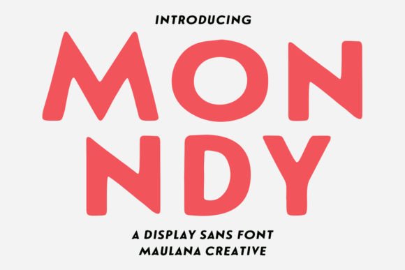 Monndy Stamp Display Font: Bold Typography for Impactful Design
