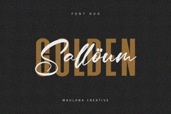 Salloum Golden Font Duo: Crafting Authentic Design