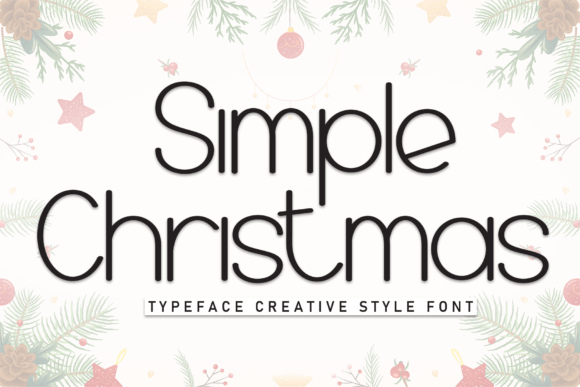 Simple Christmas Font: A Handwritten Typeface for Cheerful Design