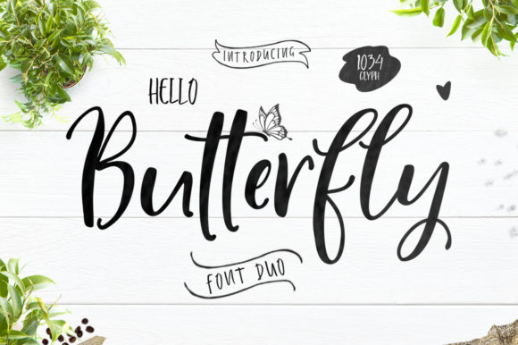 The Charming Appeal of Hello Butterfly Duo Font